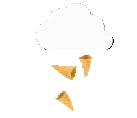 raining make it rain Sticker by Bugles