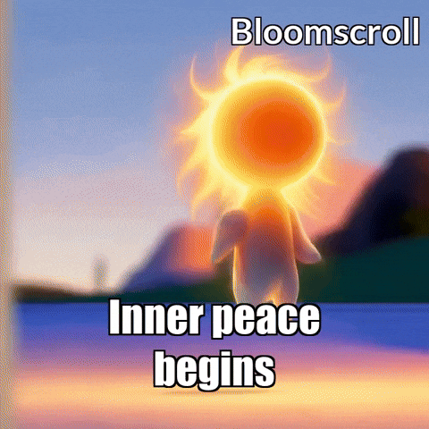 Peace Meditation GIF by Bloomscroll