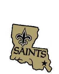 Nfl Louisiana Sticker by New Orleans Saints