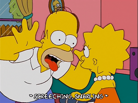 watching homer simpson GIF