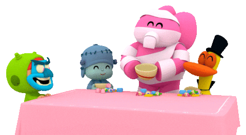 Halloween 3D Sticker by Pocoyo