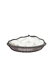 Whipped Cream Face Sticker by BasketsFX