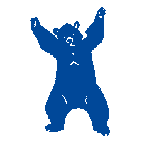 Ense3 danse musique ours uga Sticker