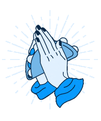 Pray Praying Hands Sticker by NJI Media