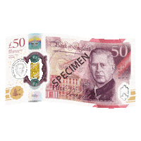 bankofengland money cash 50 wealth Sticker
