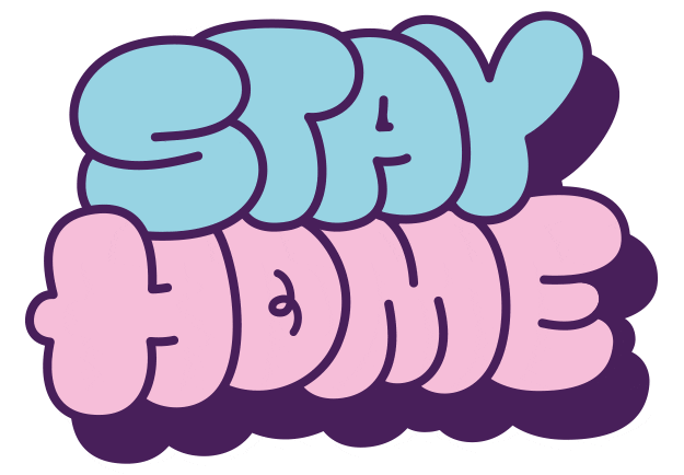 Stay Home Sticker by Israseyd