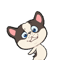 French Bulldog Hello Sticker by UpStudiosWorld
