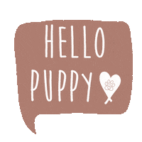 Dog Hello Sticker