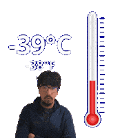 Negative Thirty Eight Degrees Sticker