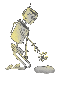 nemetonadesign flower robot nemetona Sticker