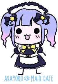asayoru_cafe kawaii cafe anime girl maid Sticker