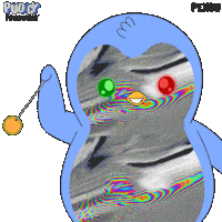 Artificial Intelligence Glitch Sticker by Pudgy Penguins