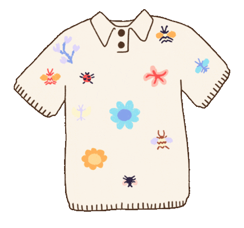 Knitting Tee Sticker by Laura Dalgaard Knit