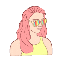 Happy Girl Sticker by zneesma