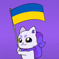 Flag Ukraine GIF by Lucky Kat Studios
