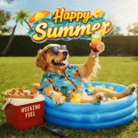 Summer Time Dog GIF