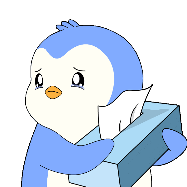 Sad Cry Sticker by Pudgy Penguins