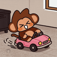 Driving On My Way GIF by Chimpers