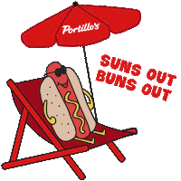 Hot Dog Summer Sticker by Portillo's Hot Dogs