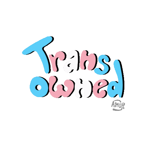 Pride Trans Sticker by Amor Design Studio
