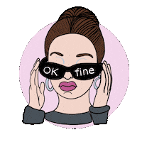 Confused Ok Fine Sticker