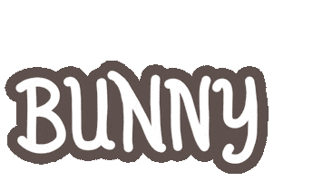 Lettering Bunny Sticker