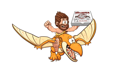 thecave giphyupload food pizza delivery Sticker