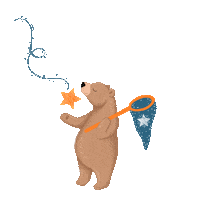 Star Bear Sticker by Lua Luá