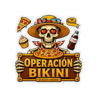Skull Comer Sticker