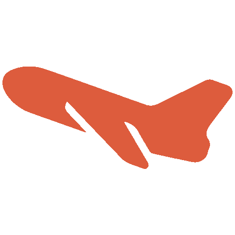 Aquidepaso giphyupload travel plane viajar Sticker