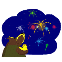 New Years Eve Fireworks Sticker by Afternoon films
