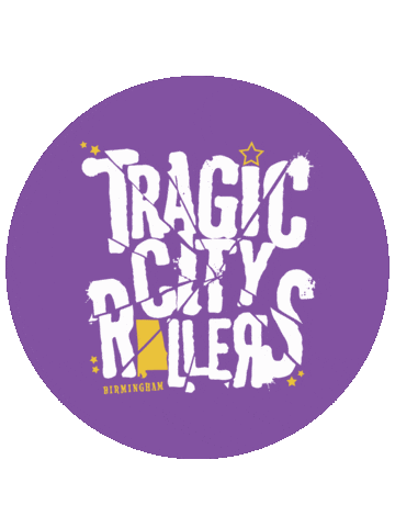 TragicCityRollers giphyupload derby roller derby tcr Sticker