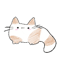 Happy ねこ Sticker