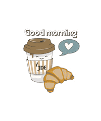 Croissant Good Morning Sticker