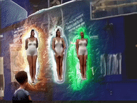 girl distort GIF by MFD