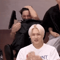 Embarrassed Kim Mingyu GIF