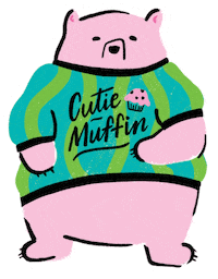 Illustration Pink Sticker