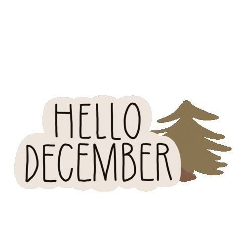 December Hello Sticker by Namastechen