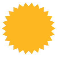 Star Orange Sticker by Glass Staircase