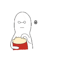 Character Popcorn Sticker