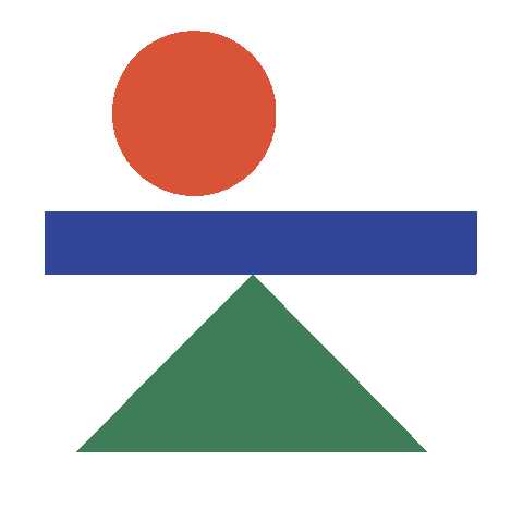 Circle Triangle Sticker by Bobo Choses