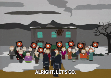 cops break in GIF by South Park 