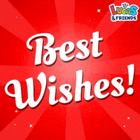 Best Wishes Good Luck GIF by Lucas and Friends by RV AppStudios