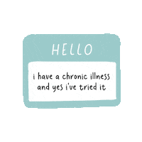 dear_chronic_pain pain headache disability disabled Sticker