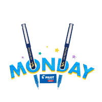 pilotpensindia mood work monday study Sticker