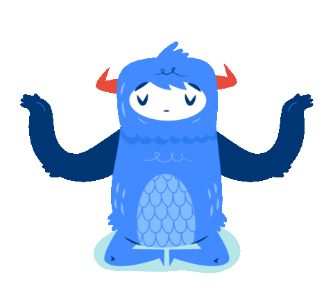 FamCreatch giphyupload chill relax yoga Sticker