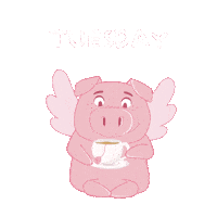 Flying Pig Sticker by PositivelyPigasus
