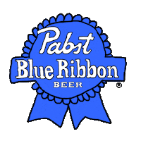 pabst blue ribbon art Sticker