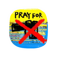 Pray No War Sticker