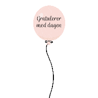 Bursdag Gratulerer Sticker